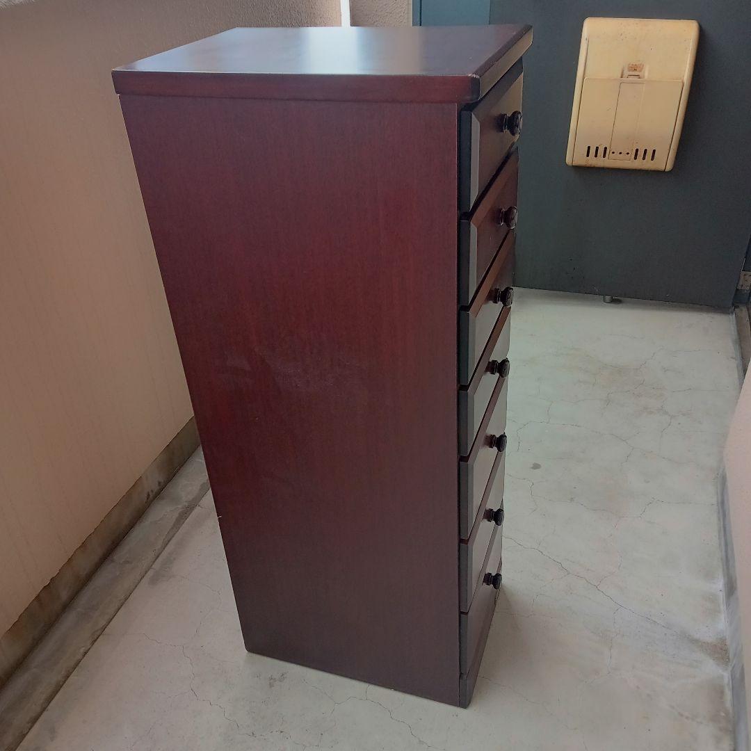 九州民芸家具 7段チェスト 整理箪笥 オリエンタル工芸 無垢材 スリム 希少