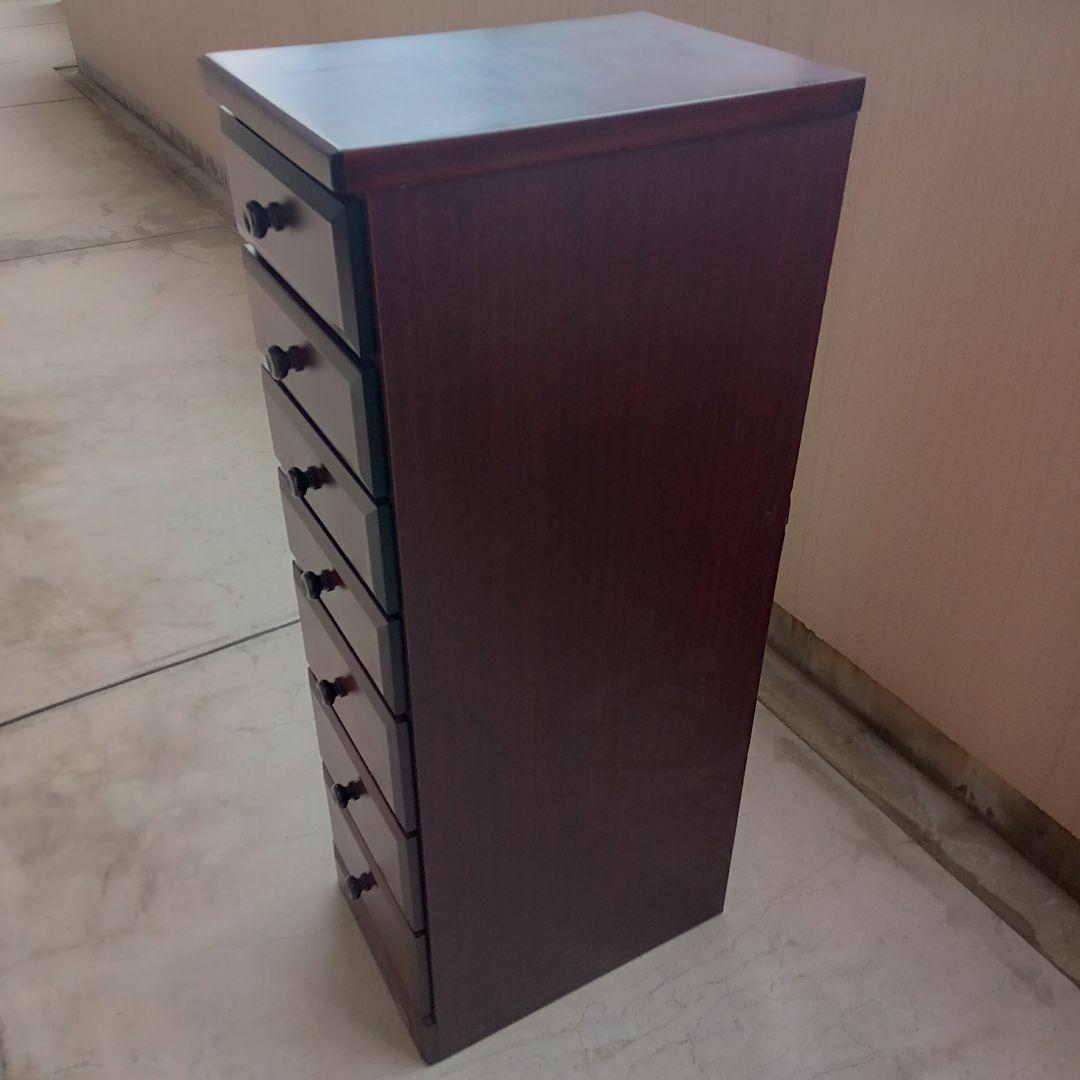 九州民芸家具 7段チェスト 整理箪笥 オリエンタル工芸 無垢材 スリム 希少