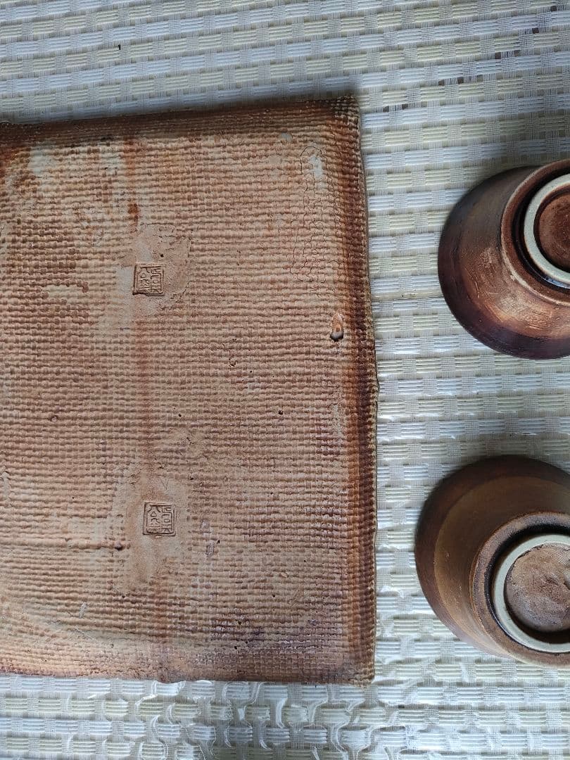 ●中国石湾虞公窯伝統手製陶芸品手描き陶器 茶器セット急須 湯呑み 2客 受皿付き