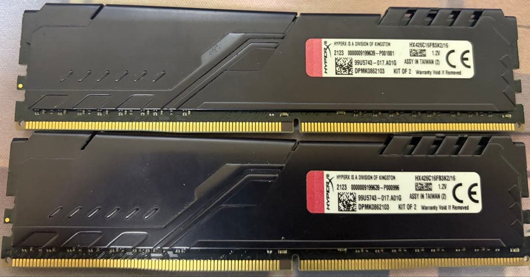 キングストン デスクトップPC用メモリ DDR4 2666MHz 8GBx2枚