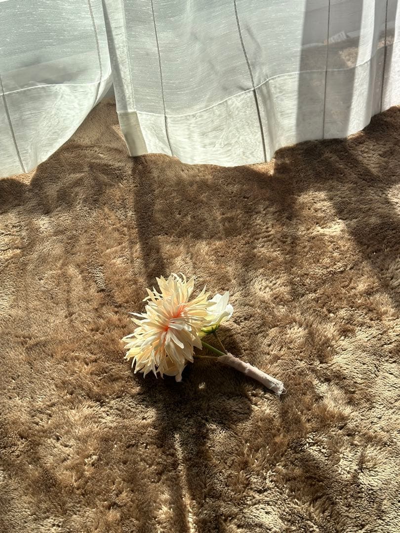 ピンクホワイトアートフラワー花束