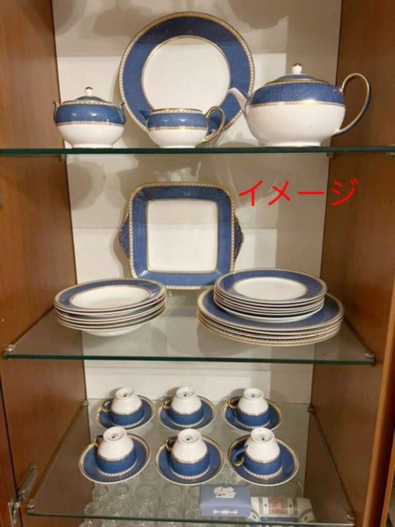 372 ウエッジウッド希少未使用　ユーランダーパウダーブループレート20CM