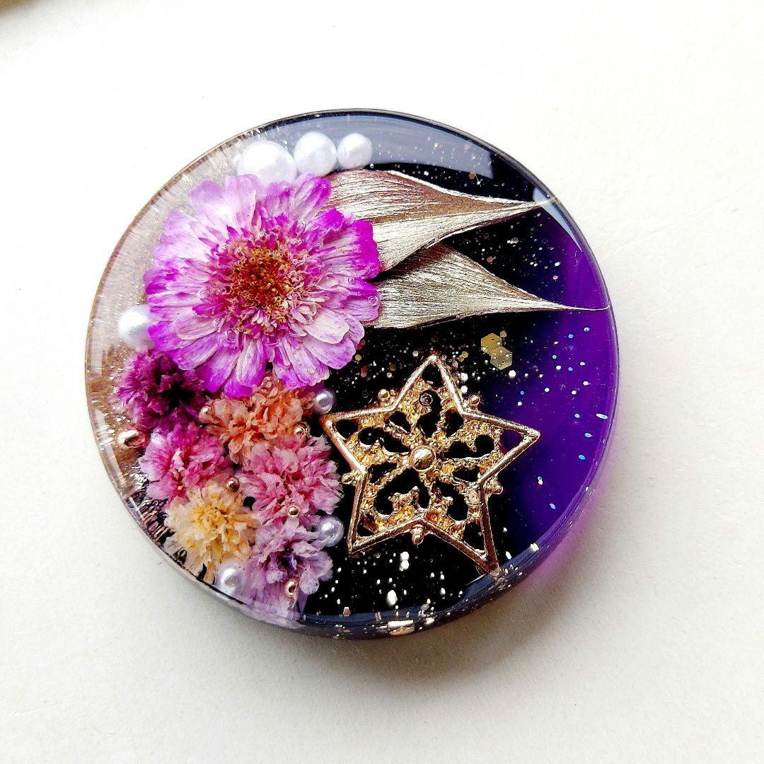 【1641】レジン　ハロウィン　ヘアゴム　ポニーフック　ブロ―チ　ハンドメイド