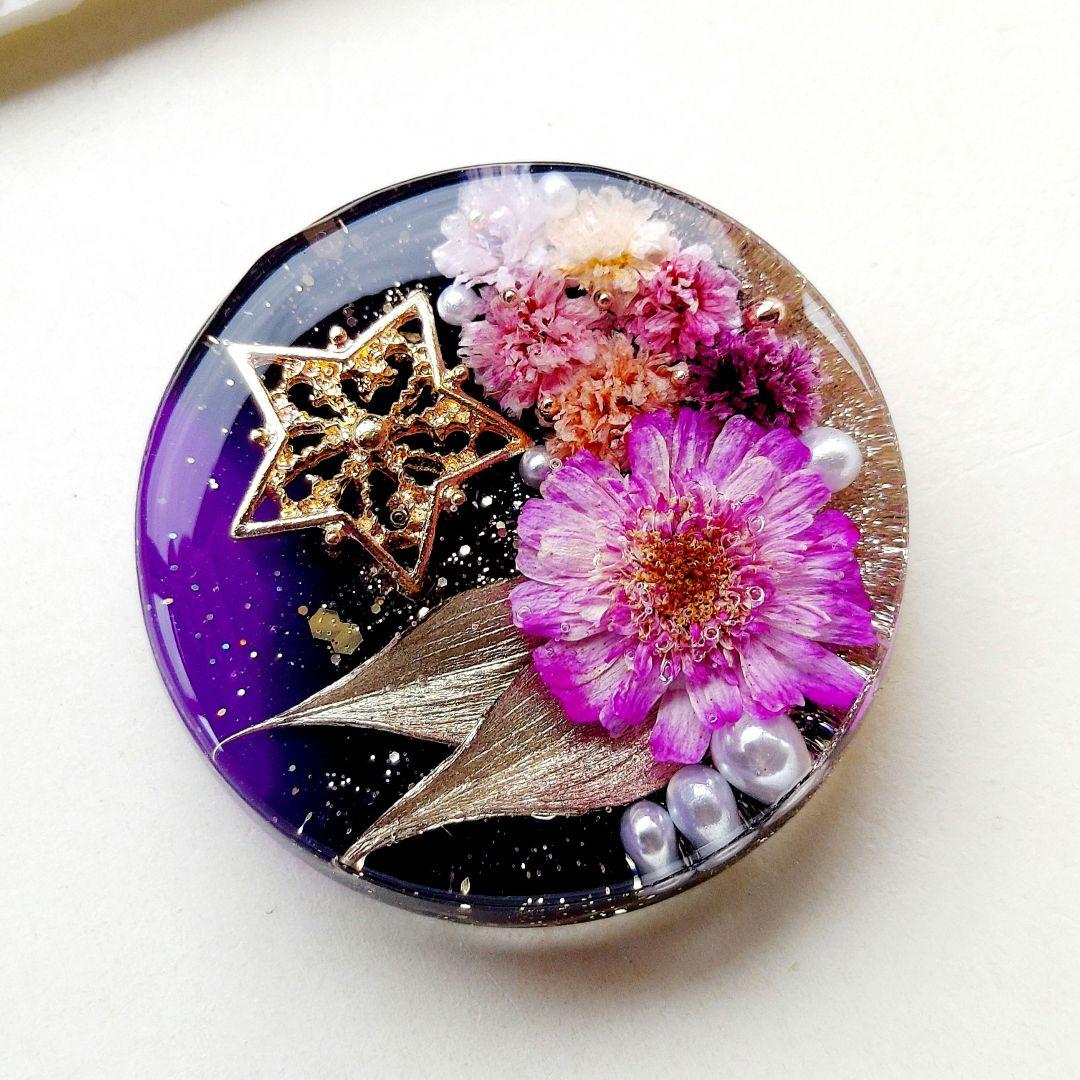 【1641】レジン　ハロウィン　ヘアゴム　ポニーフック　ブロ―チ　ハンドメイド