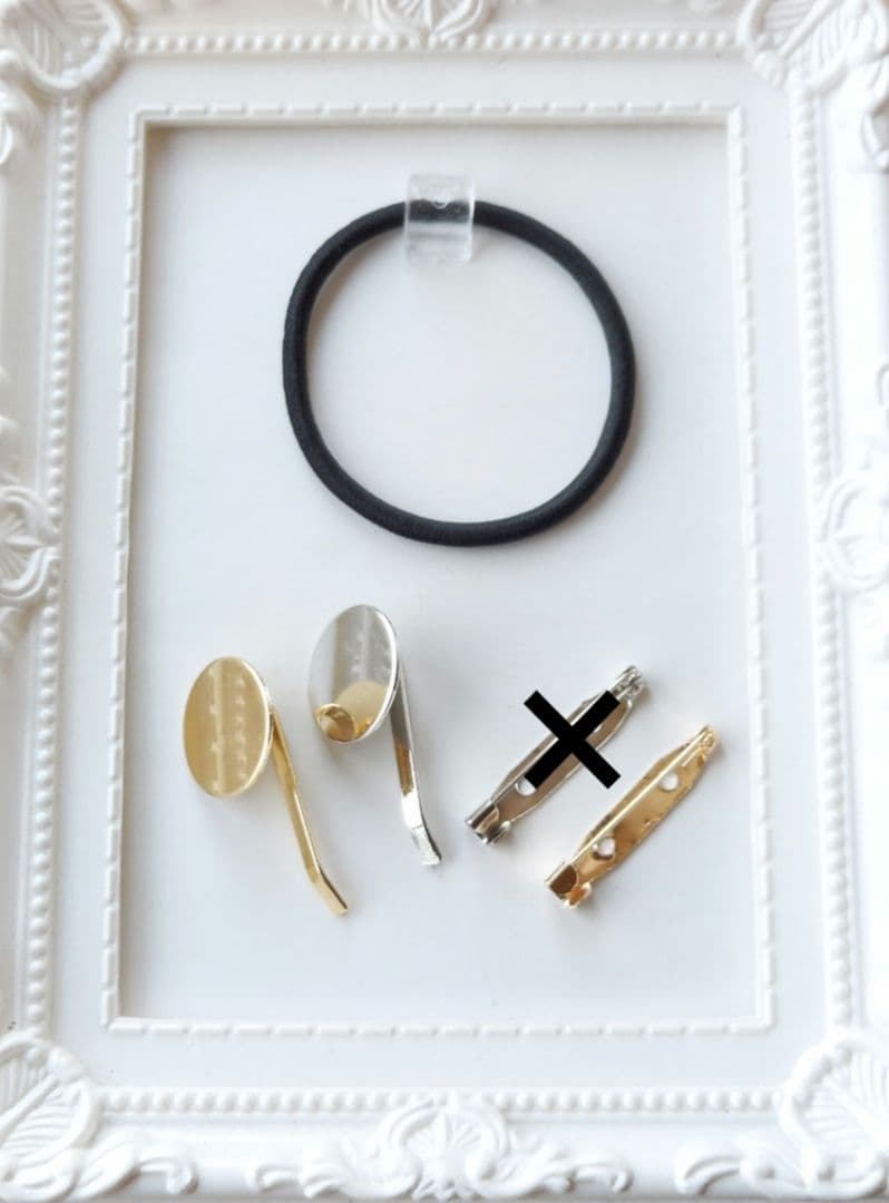 【1641】レジン　ハロウィン　ヘアゴム　ポニーフック　ブロ―チ　ハンドメイド