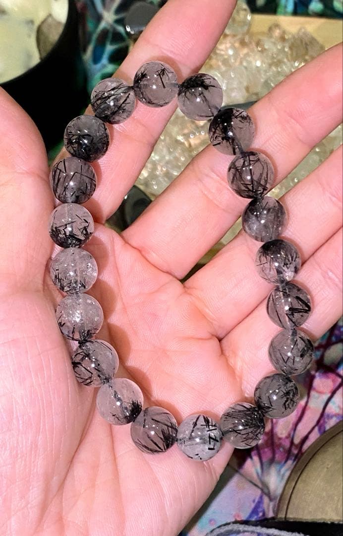 最高峰！復讐成就！やられたらやり返す 【超レア黒針水晶ブラックルチルクォーツ】