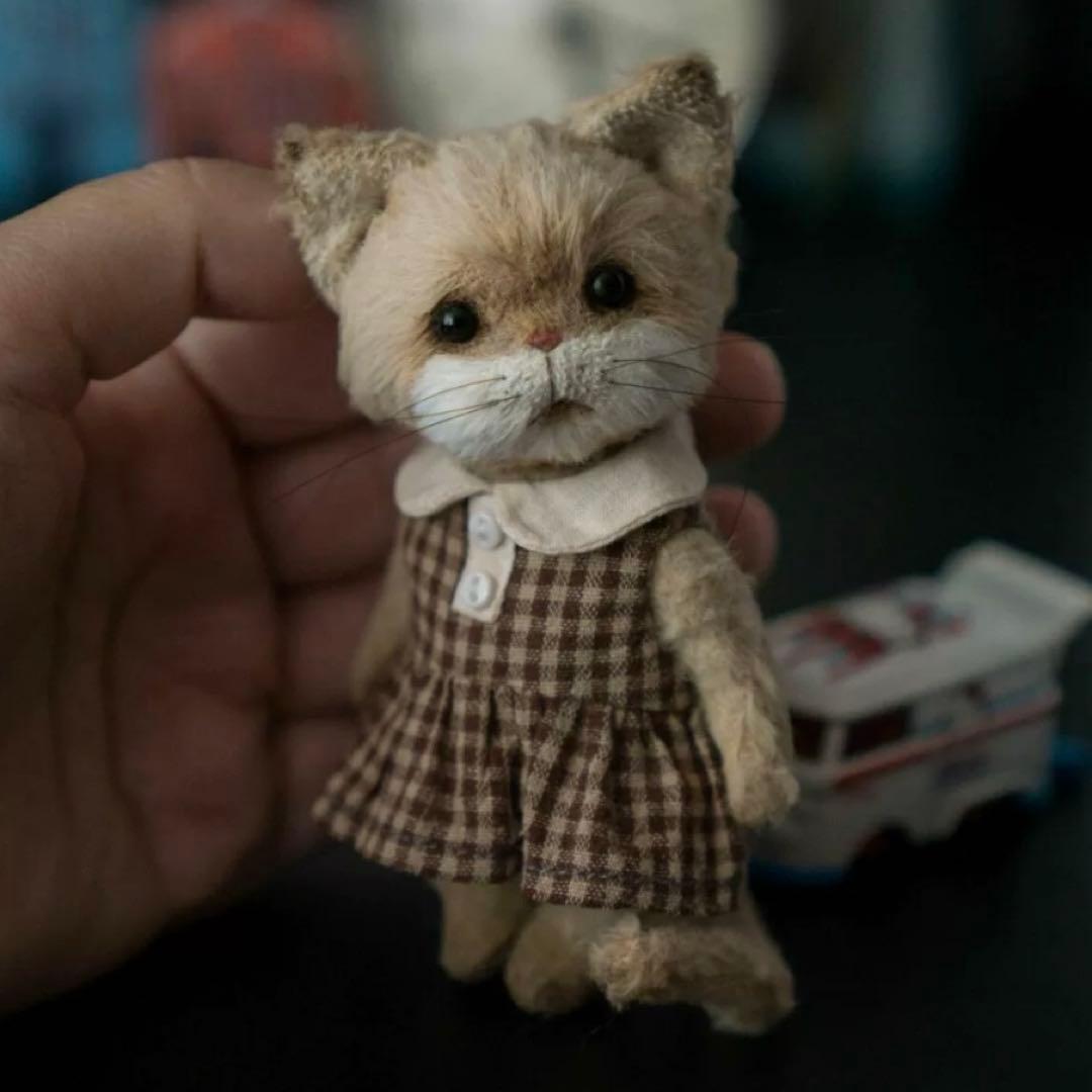 愛おしい仔猫 アーティストベア 海外作家様 ハンドメイド ぬいぐるみ ロシア