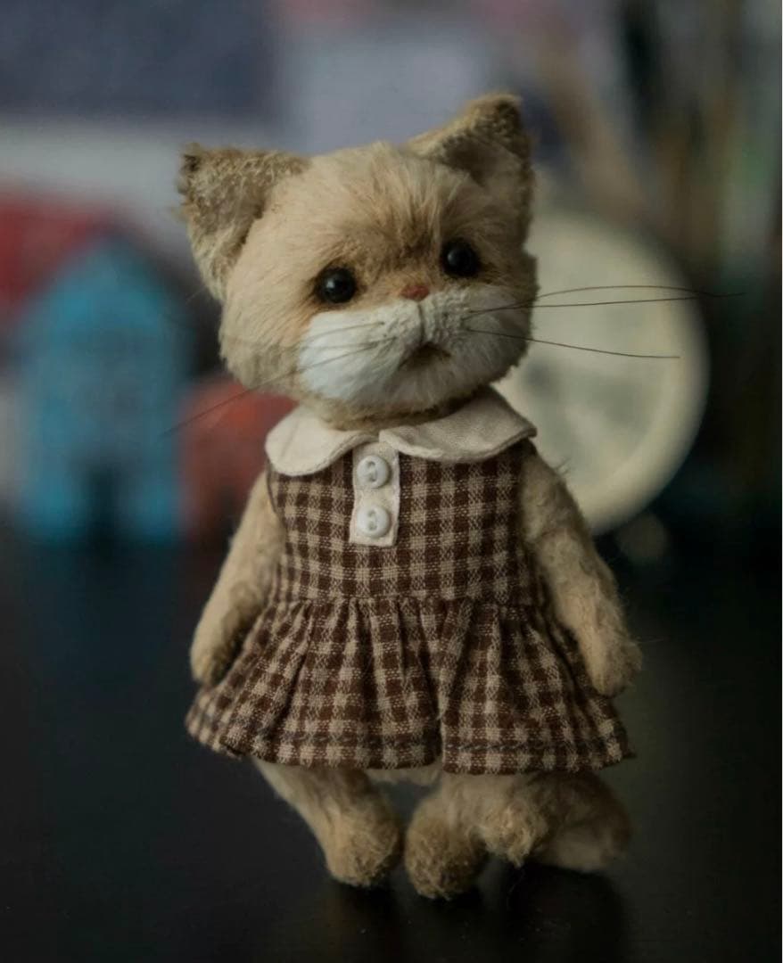 愛おしい仔猫 アーティストベア 海外作家様 ハンドメイド ぬいぐるみ ロシア