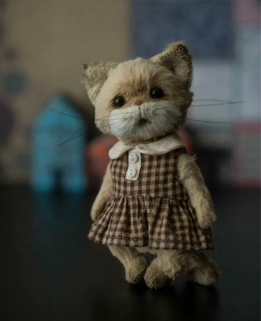 愛おしい仔猫 アーティストベア 海外作家様 ハンドメイド ぬいぐるみ ロシア