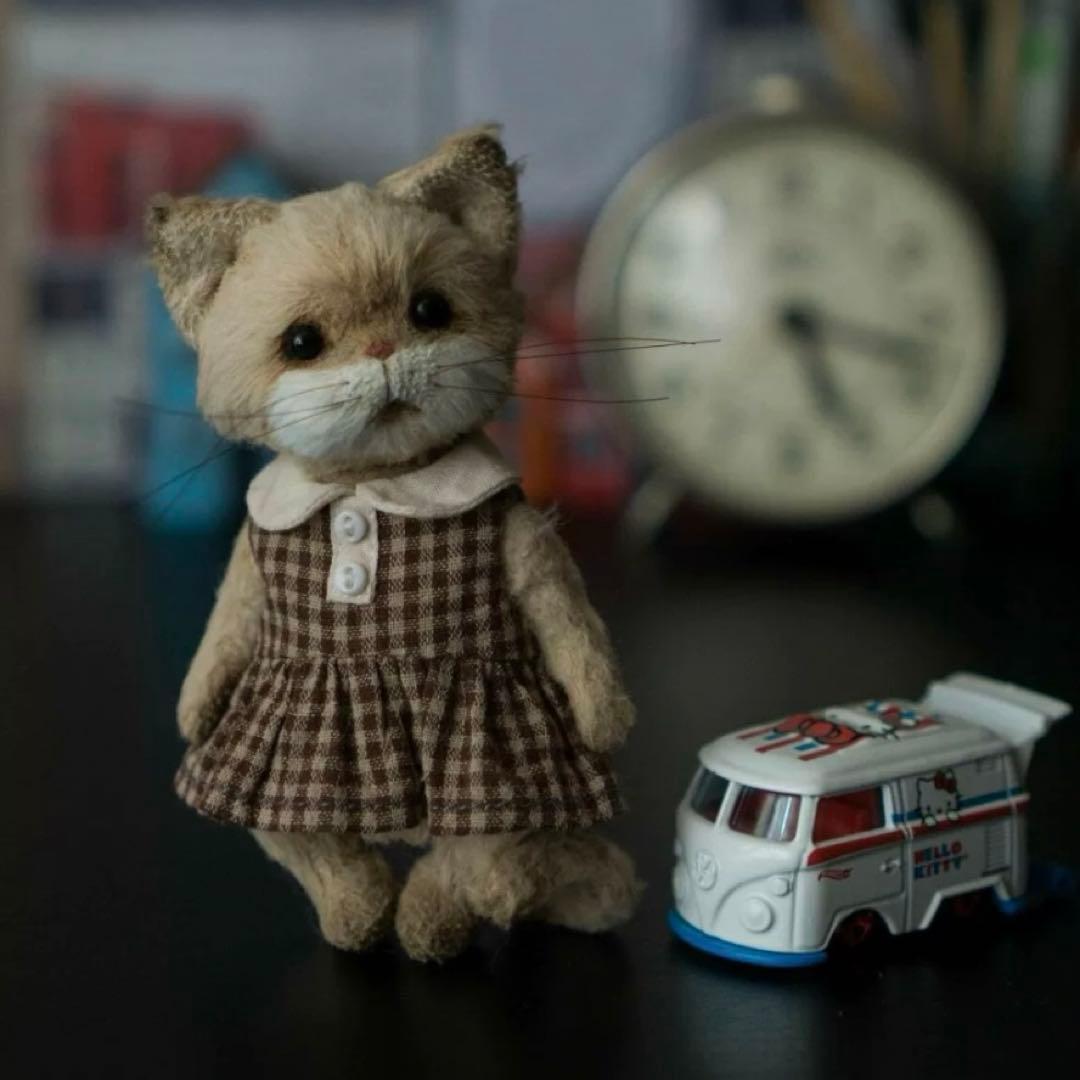 愛おしい仔猫 アーティストベア 海外作家様 ハンドメイド ぬいぐるみ ロシア