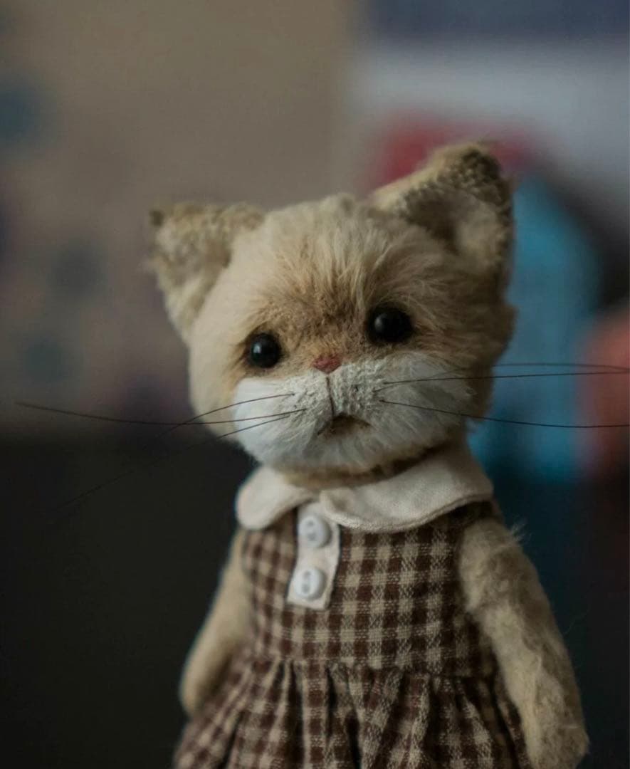 愛おしい仔猫 アーティストベア 海外作家様 ハンドメイド ぬいぐるみ ロシア