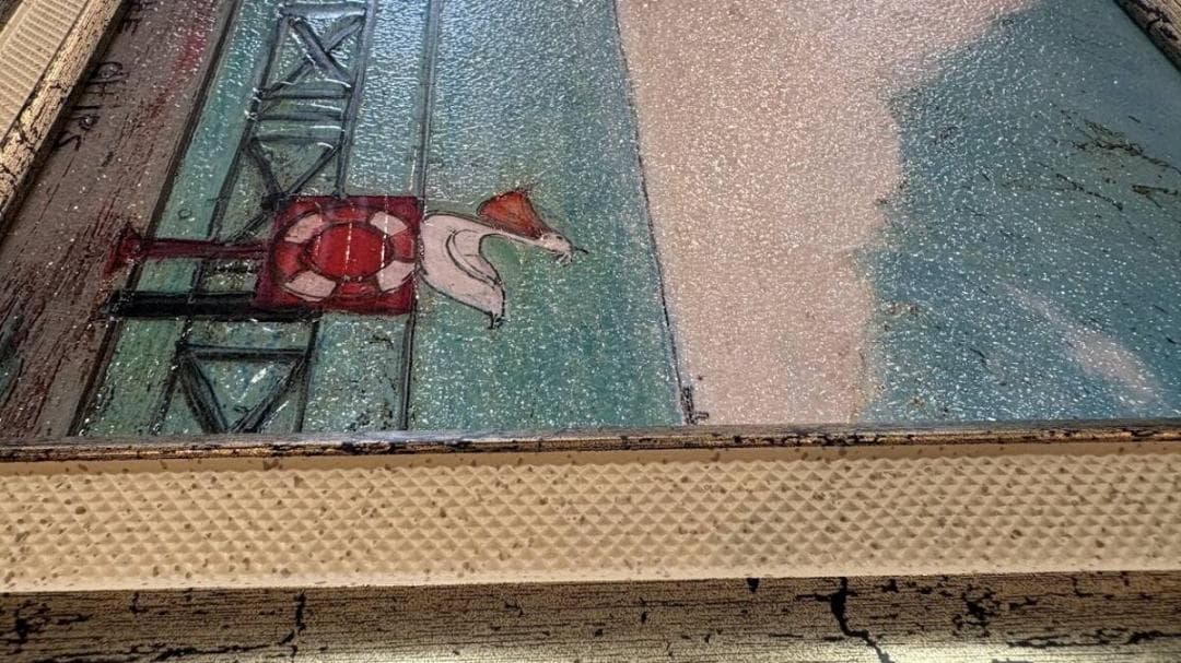 サムトフト アートフレーム「ポテチのおこぼれちょうだい」●【 動物＆癒しアート】