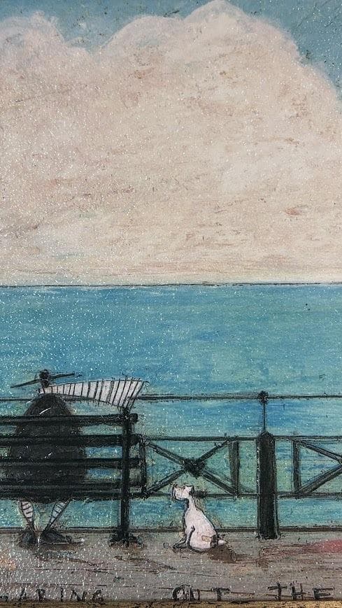 サムトフト アートフレーム「ポテチのおこぼれちょうだい」●【 動物＆癒しアート】