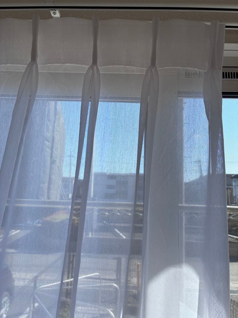 カーテンじゅうたん王国 カーテンセット 135×135 ドレープ＋レース 裏地付