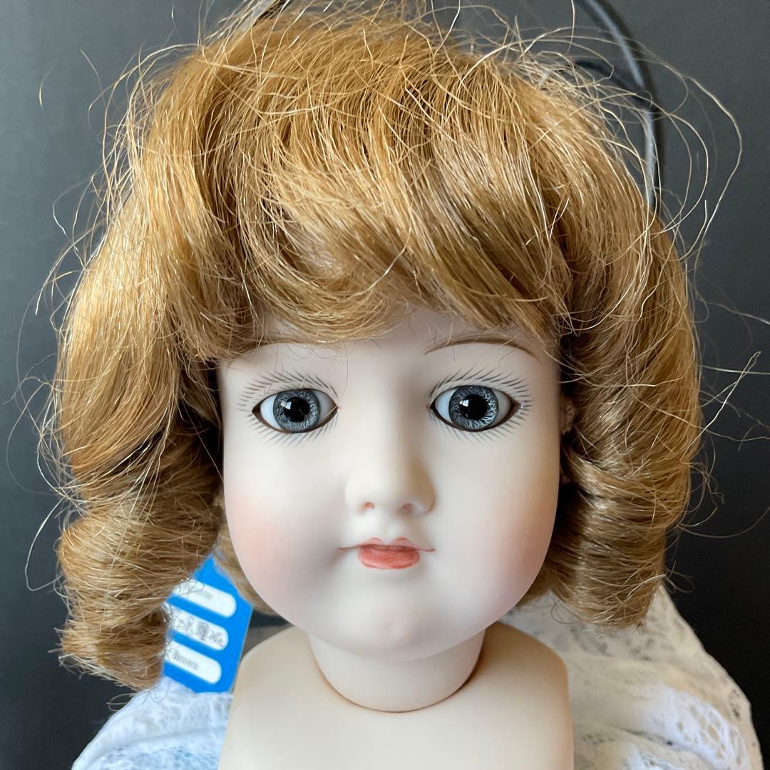 マルセルドールヘッドリプロ　ビスクドールヘッドショルダー付き（パーツ）リプロ