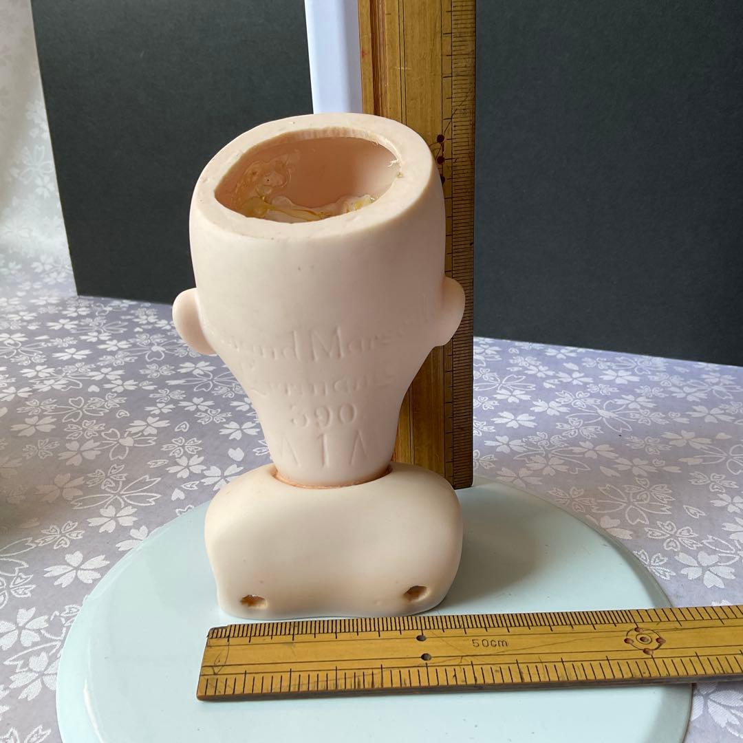 マルセルドールヘッドリプロ　ビスクドールヘッドショルダー付き（パーツ）リプロ