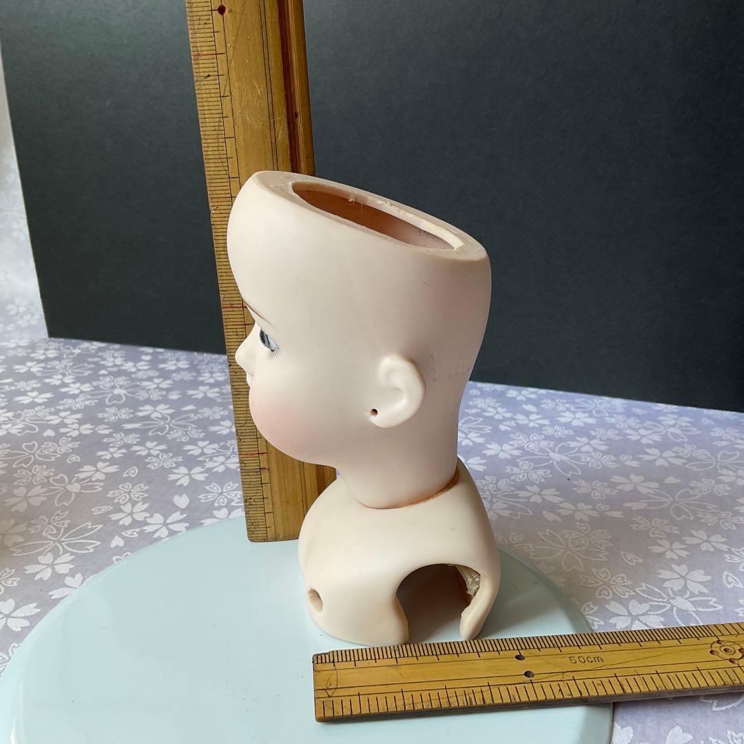 マルセルドールヘッドリプロ　ビスクドールヘッドショルダー付き（パーツ）リプロ