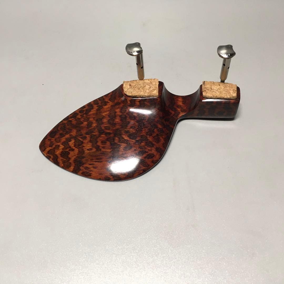 バイオリンフィッティング用顎当て　スネークウッド　クローソン　金具チタン製