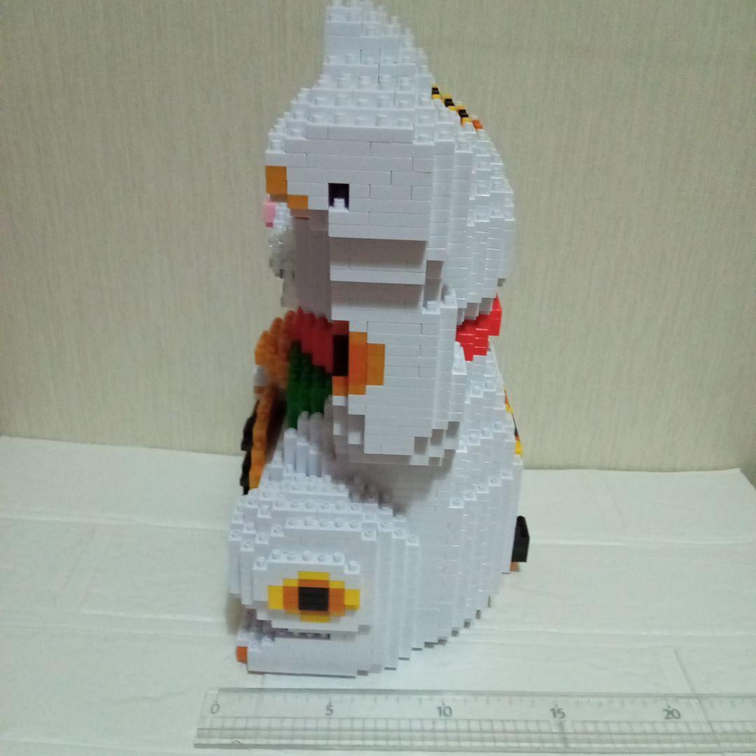 招き猫　ブロック