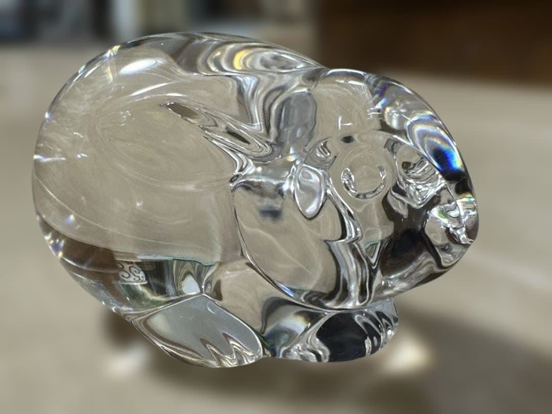 STEUBEN　GLASS　スチューベン　兎　クリスタル　ガラス　置物
