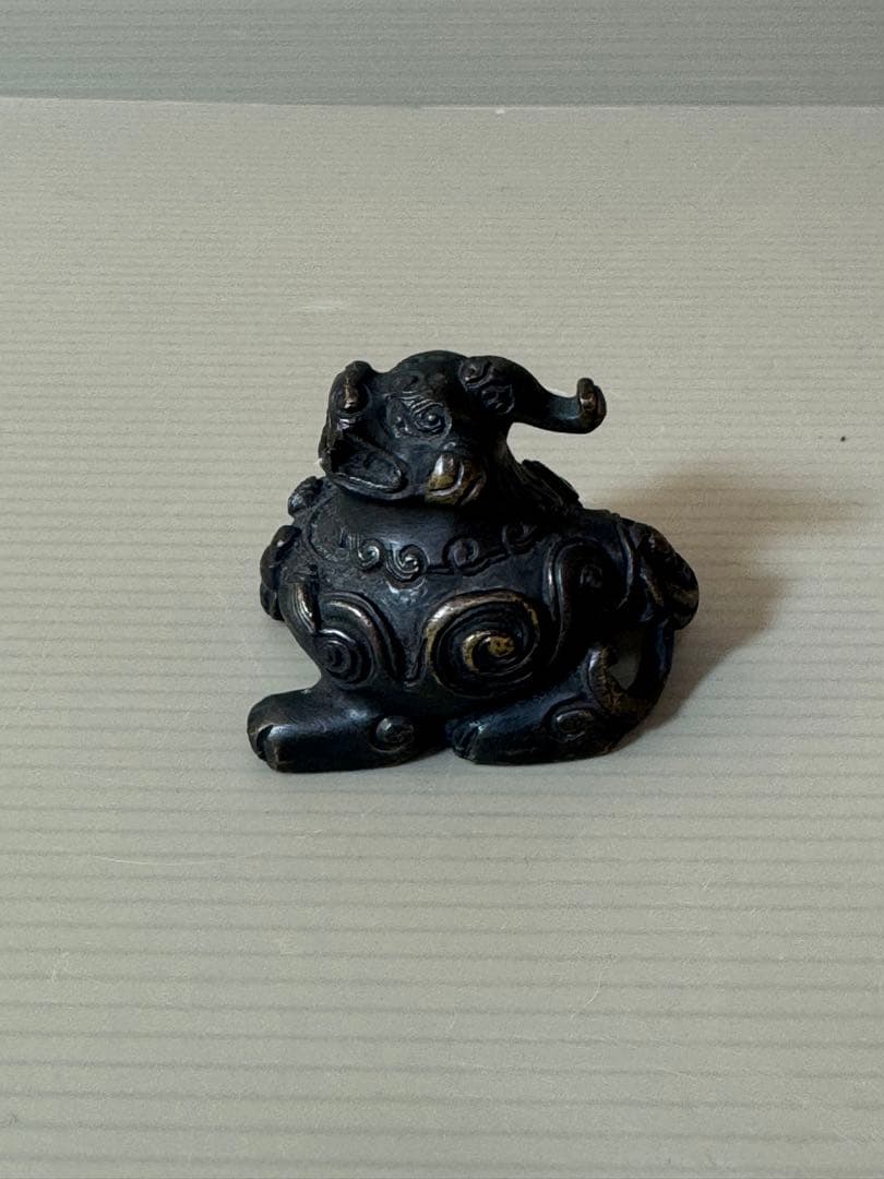 2718 水滴 ブロンズ 獅子 書道