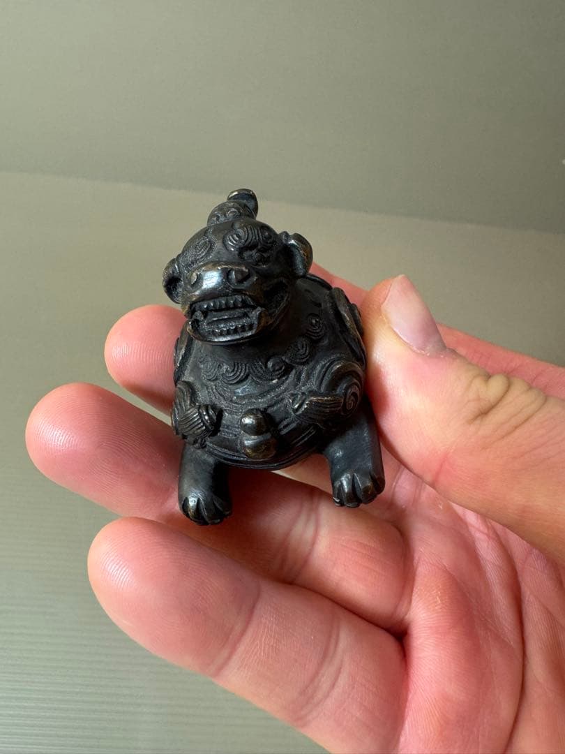 2718 水滴 ブロンズ 獅子 書道