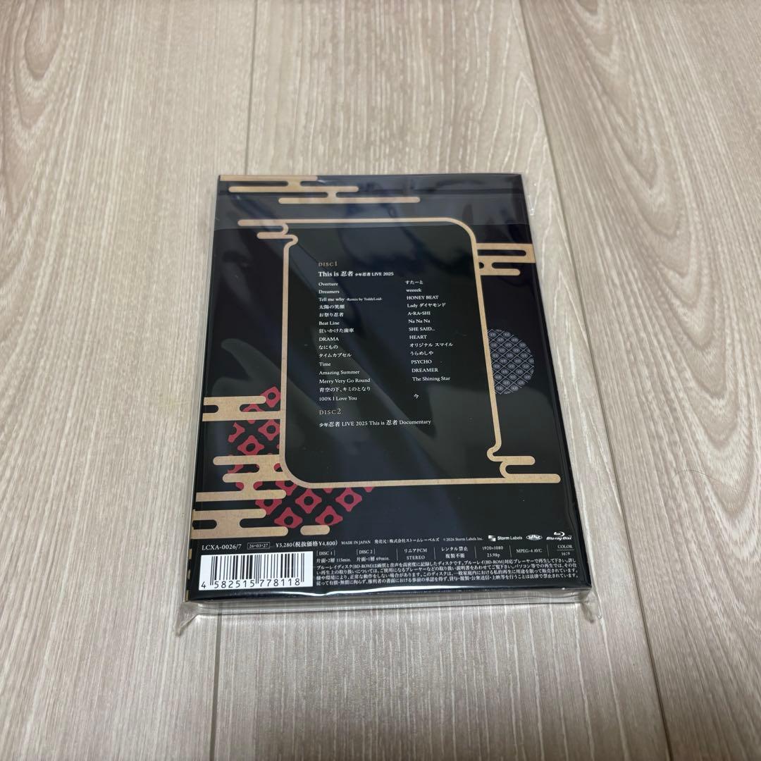 少年忍者 LIVE 2025 This is 忍者 Blu-Ray