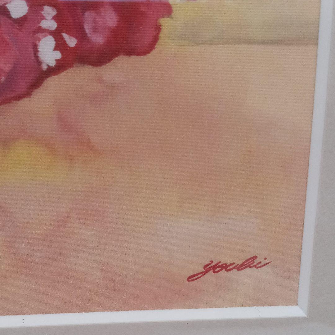 値下げ‼️　幸せのブーケ情熱の赤い著名風水師と女流画家とのコラボ F4