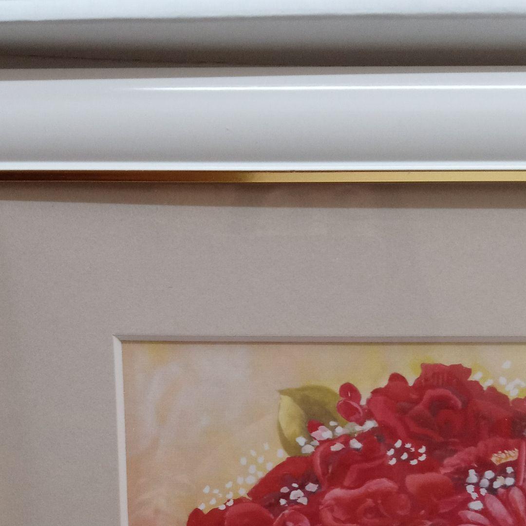 値下げ‼️　幸せのブーケ情熱の赤い著名風水師と女流画家とのコラボ F4