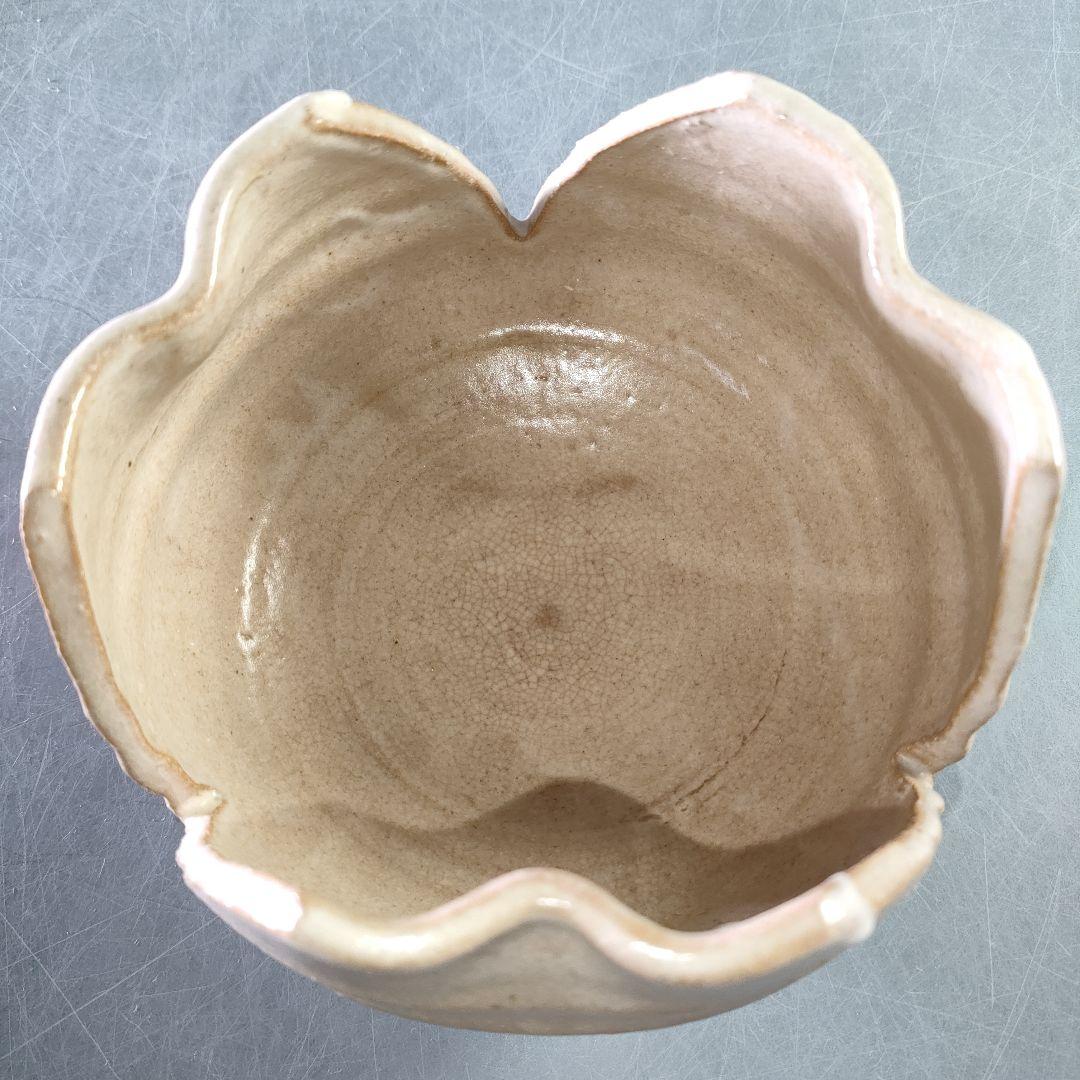 A1225-1/萩焼/厚東建信 作/萩割山椒向付5客/共箱//菓子鉢/懐石道具/