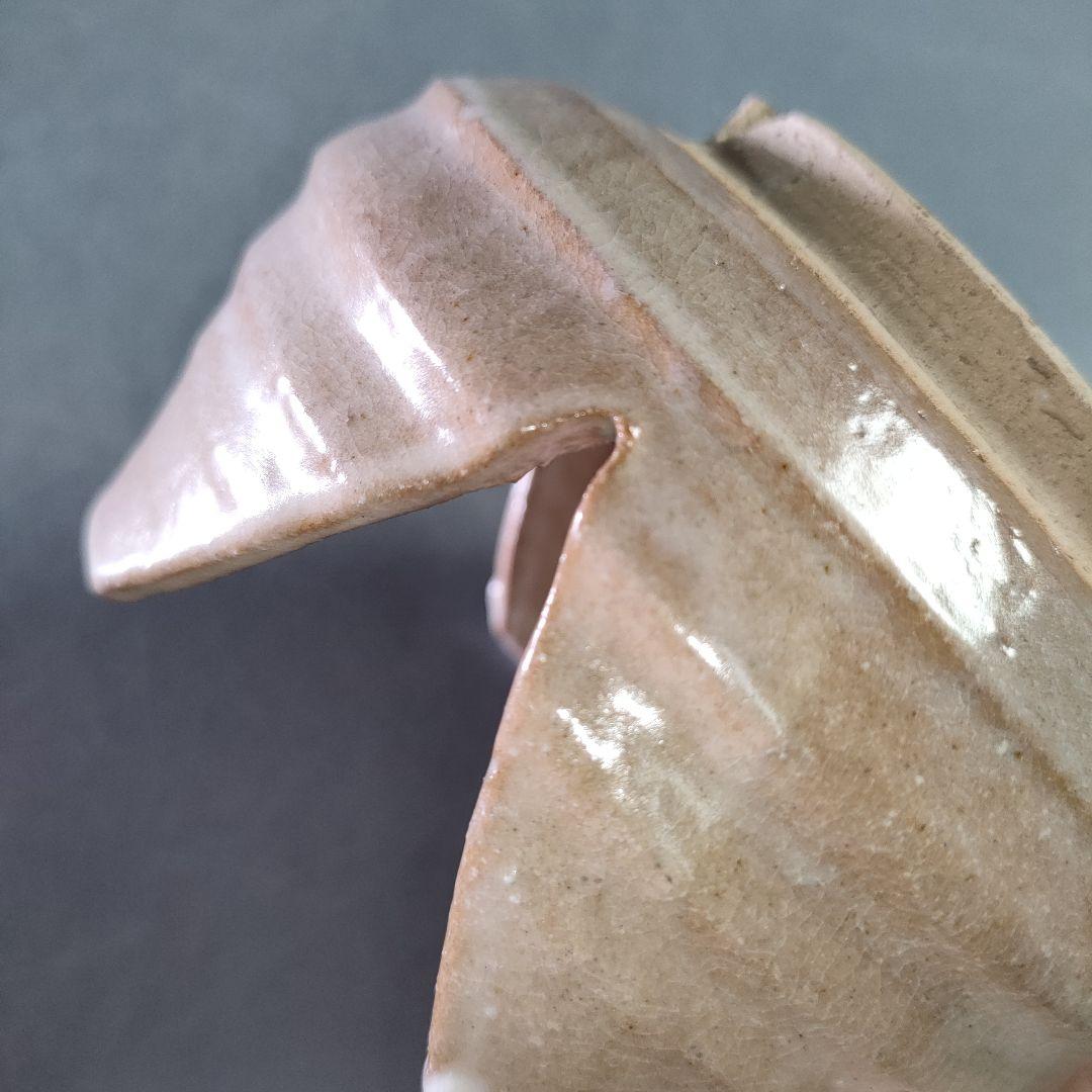 A1225-1/萩焼/厚東建信 作/萩割山椒向付5客/共箱//菓子鉢/懐石道具/