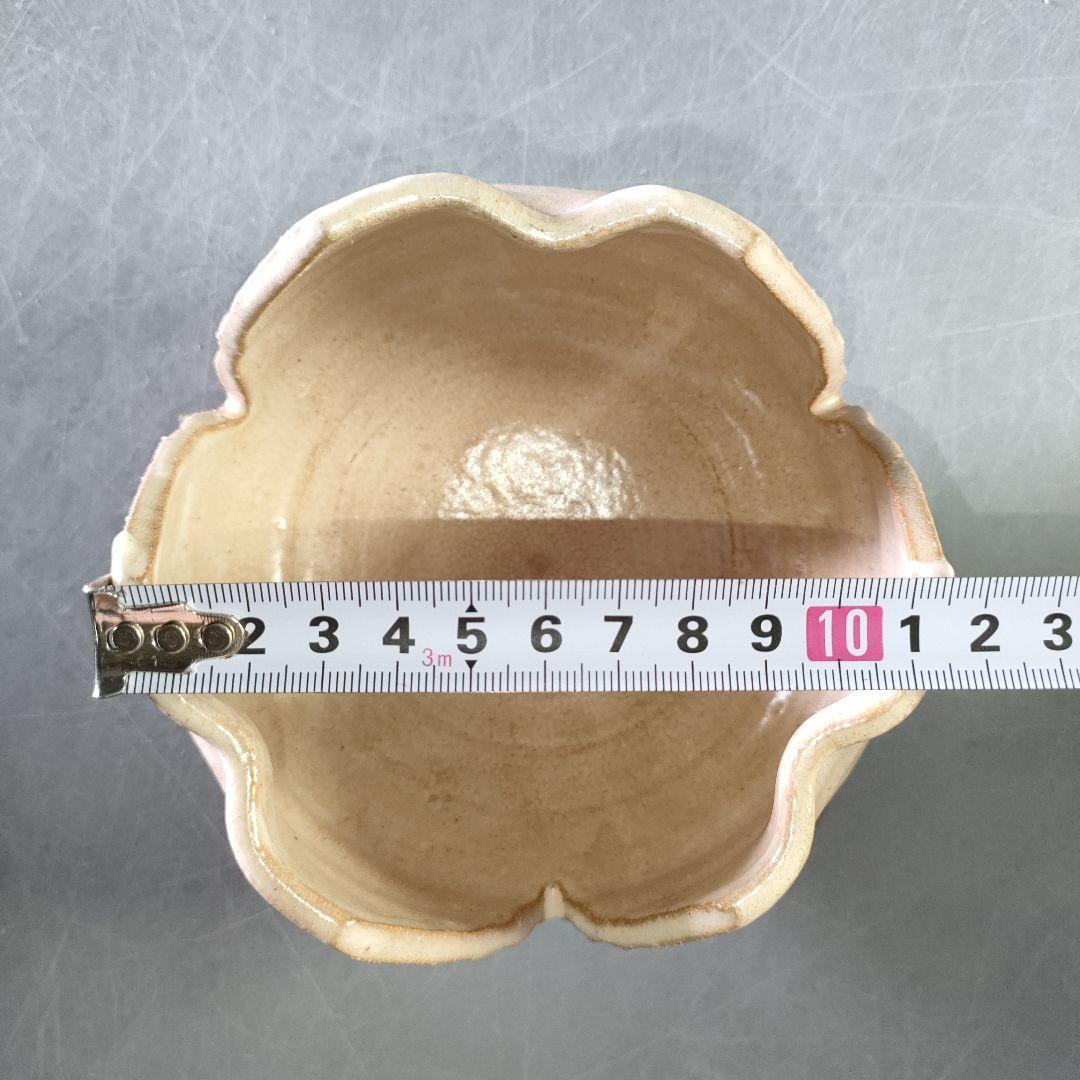 A1225-1/萩焼/厚東建信 作/萩割山椒向付5客/共箱//菓子鉢/懐石道具/