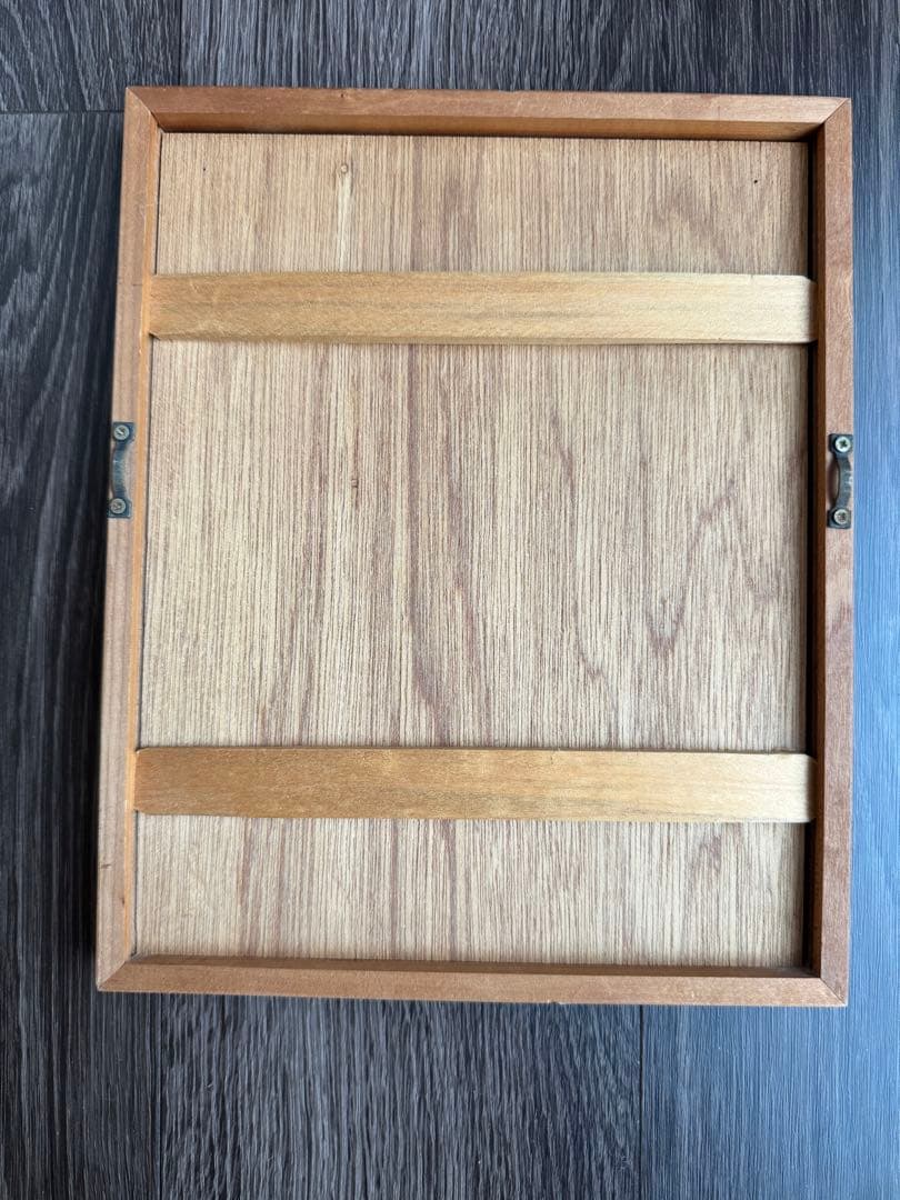 竹久夢二 女性の肖像 木製フレーム 額220x275 絵90x130mm