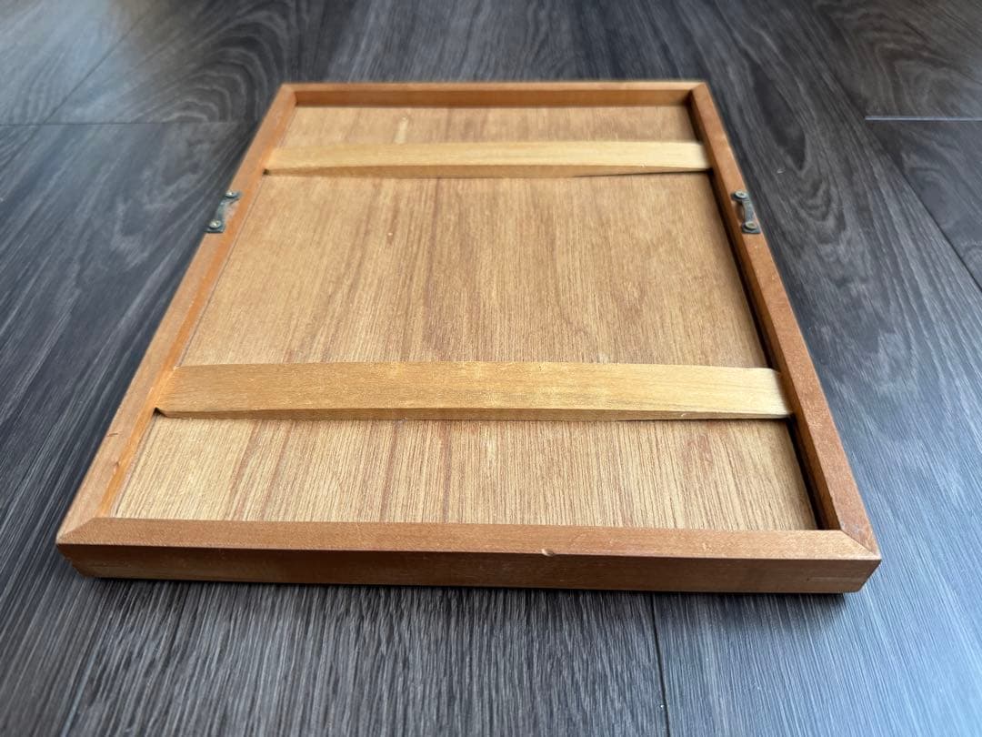 竹久夢二 女性の肖像 木製フレーム 額220x275 絵90x130mm