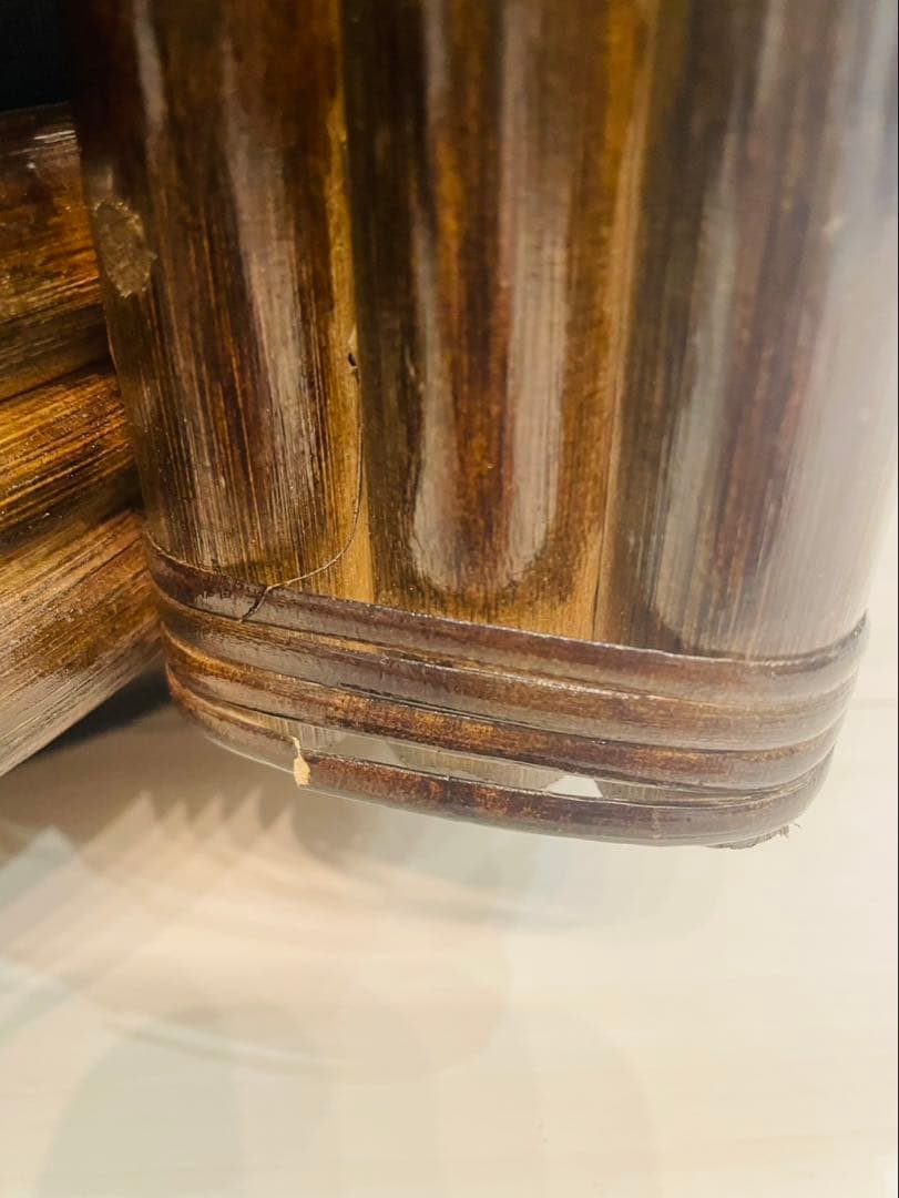 籐 リクライニングチェア 回転式 ロータイプ