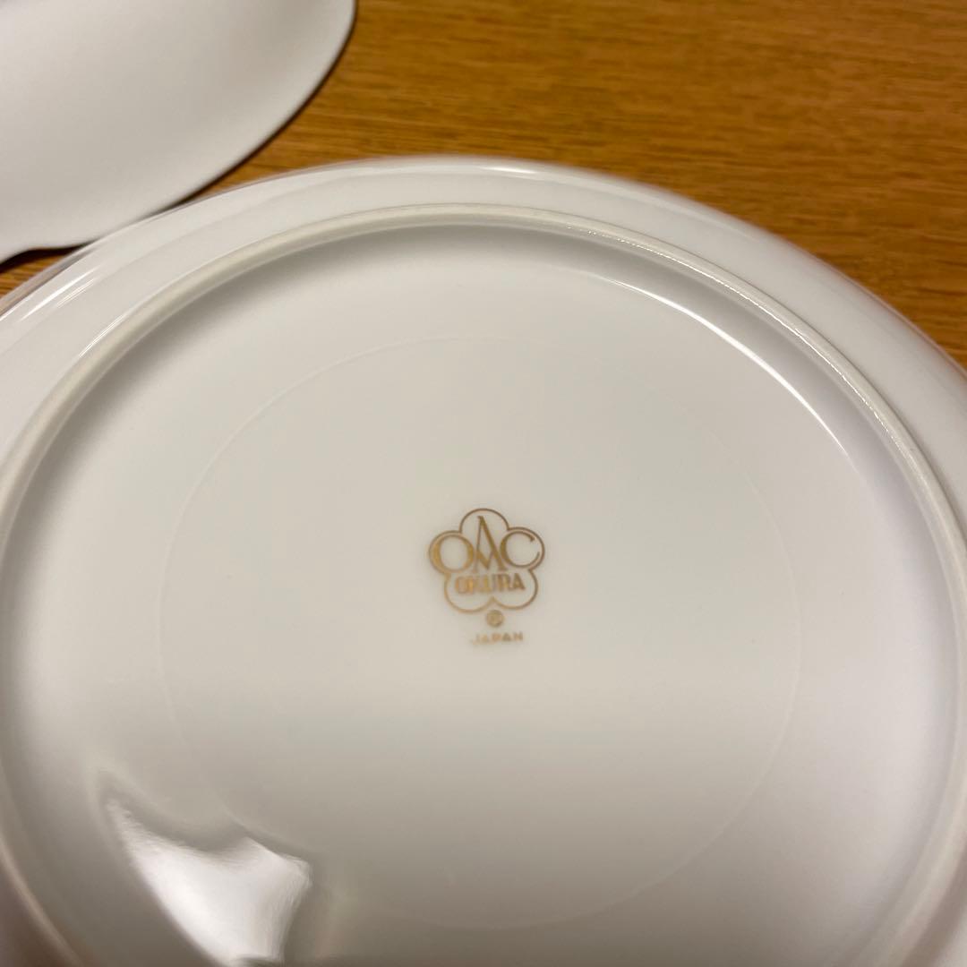 大倉陶園 廃盤　絵変わり桜文　 銘々皿5枚