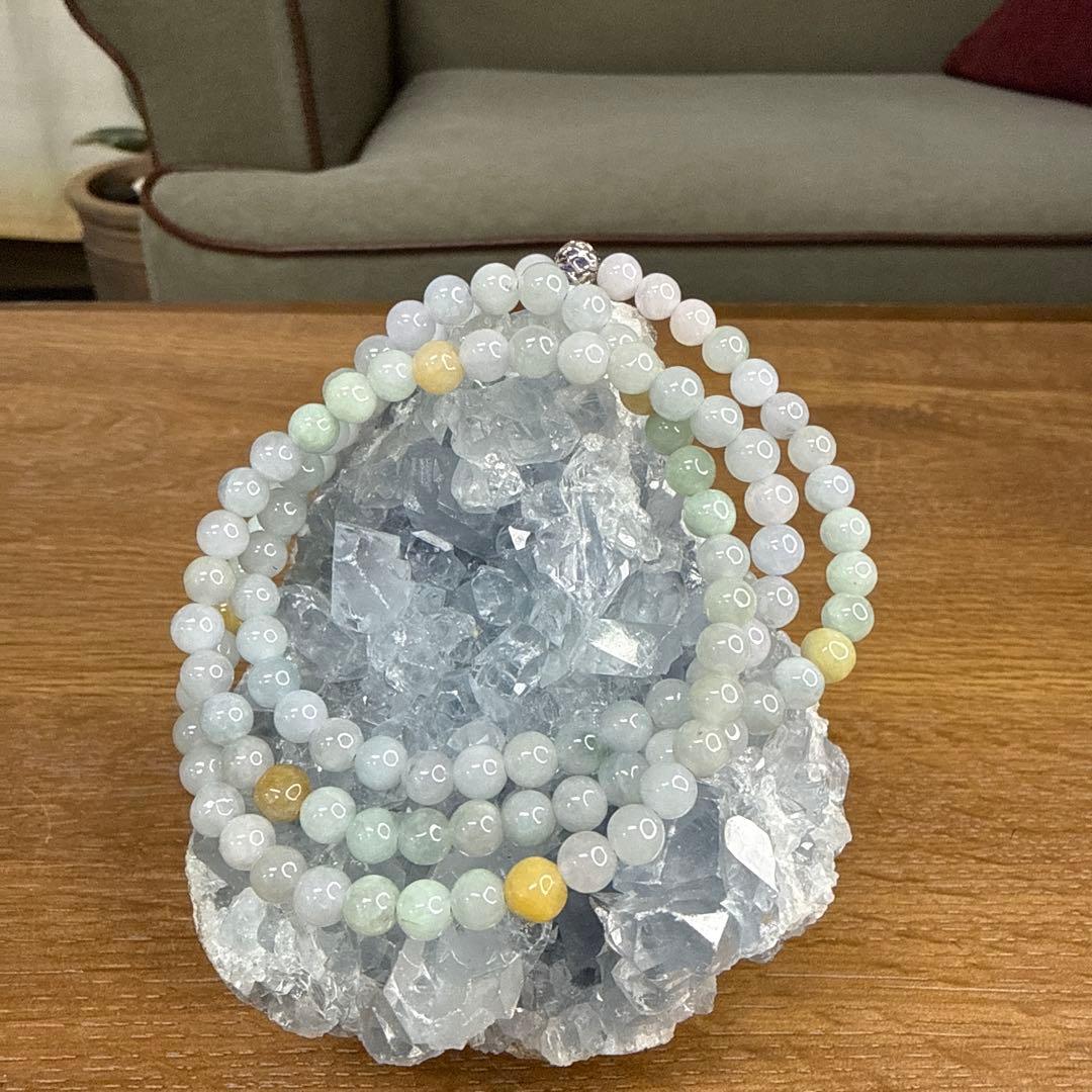 天然石✧ミャンマー産・ラベンダー本翡翠