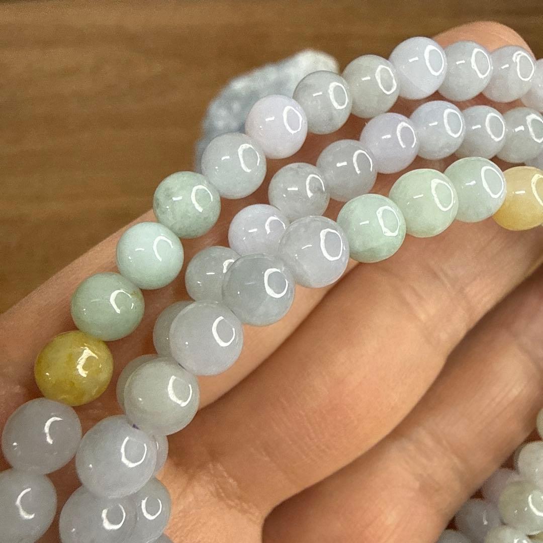 天然石✧ミャンマー産・ラベンダー本翡翠