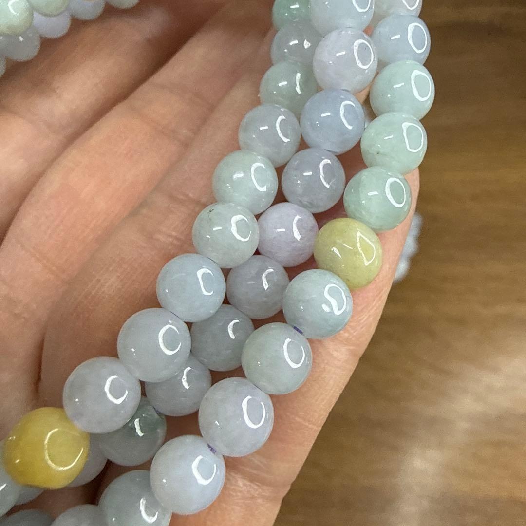 天然石✧ミャンマー産・ラベンダー本翡翠