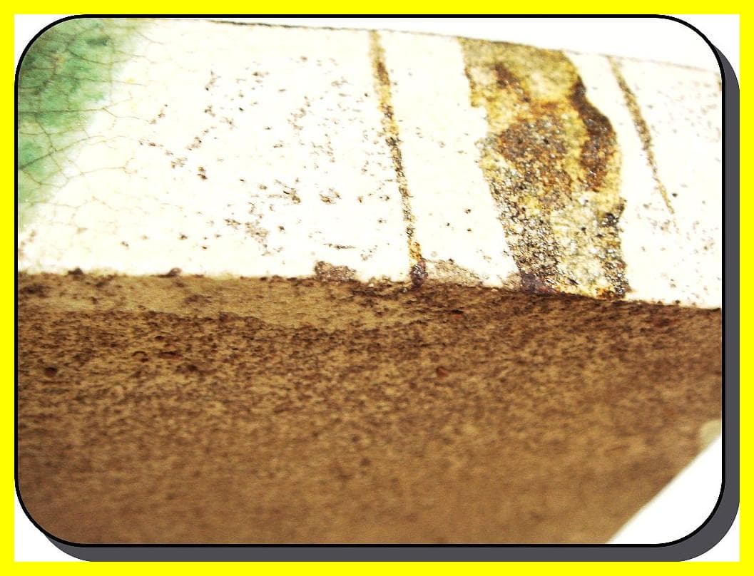 ma507⑦『織部 松 五角鉢』　/骨董品 古美術 アンティーク 古玩