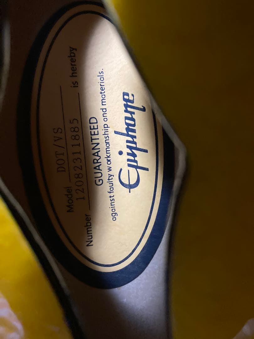 Epiphone Dotセミアコースティックギター サンバースト