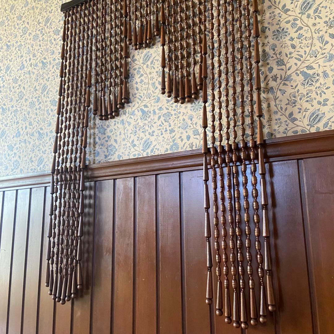 昭和レトロ　珠のれん　暖簾　ロング　当時物