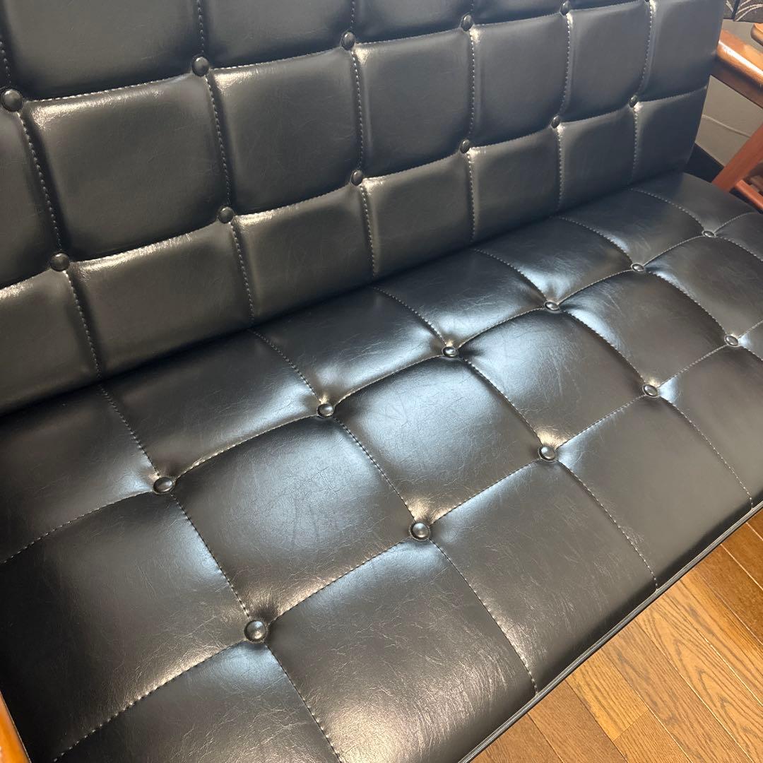 カリモク60 Kチェア　2シーター　専用カバー付き　送料込み