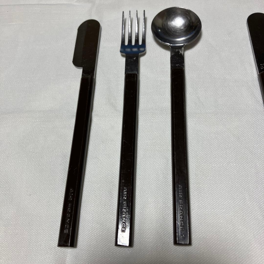 AIR FRANCE エールフランス　機内食　カトラリーセット3セット➕ナイフ1
