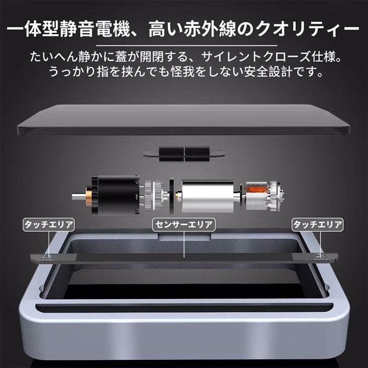 センサー式自動開閉ゴミ箱