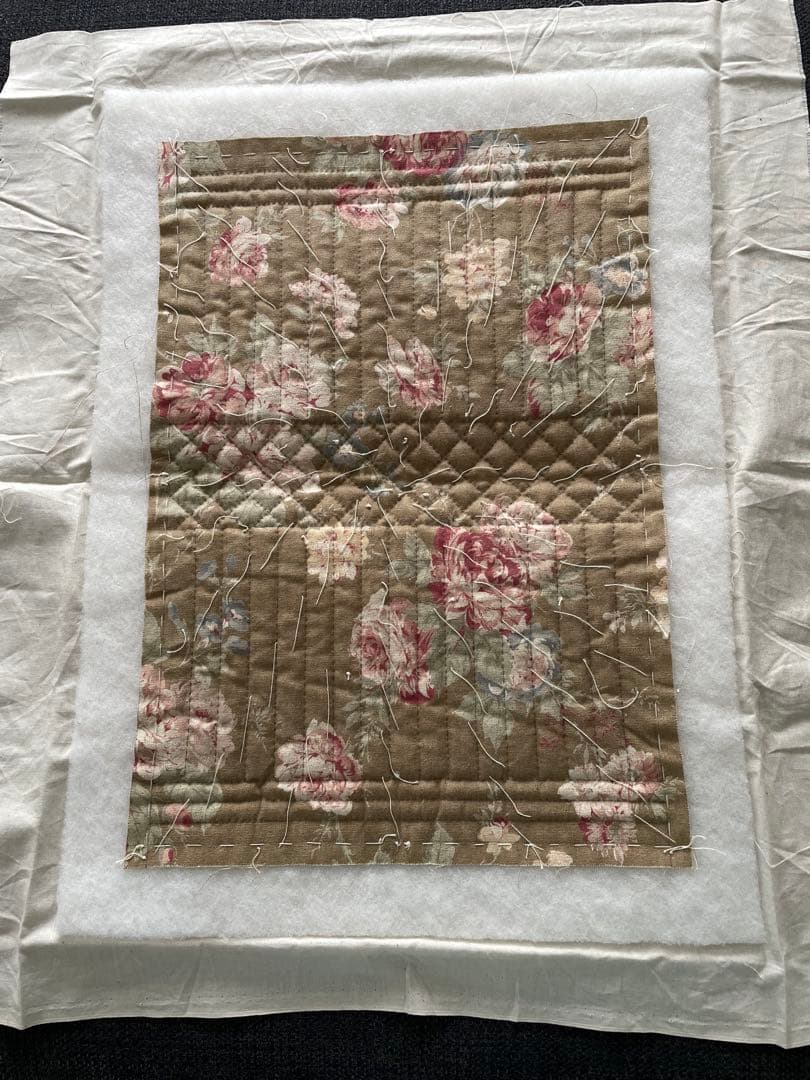 6321-11 ヘキサゴンのバックインバッグ こうの早苗 制作途中