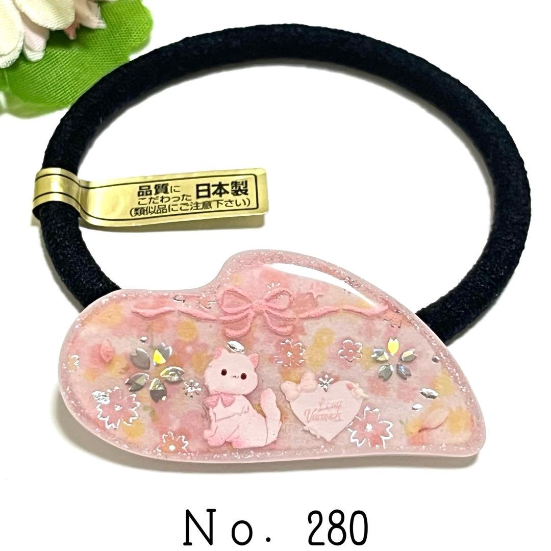 chie様おまとめ。レジン チョコレートカラー 猫 ヘアゴム ヘアクリップ