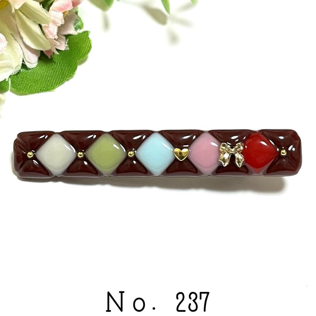 chie様おまとめ。レジン チョコレートカラー 猫 ヘアゴム ヘアクリップ