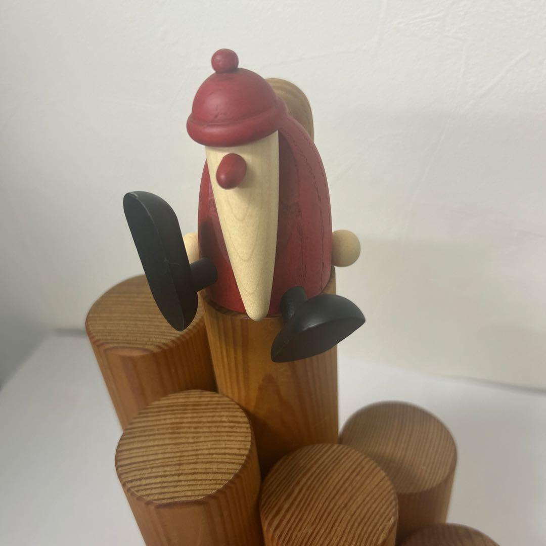 ドイツ民芸品　木製サンタクロース　 ３体