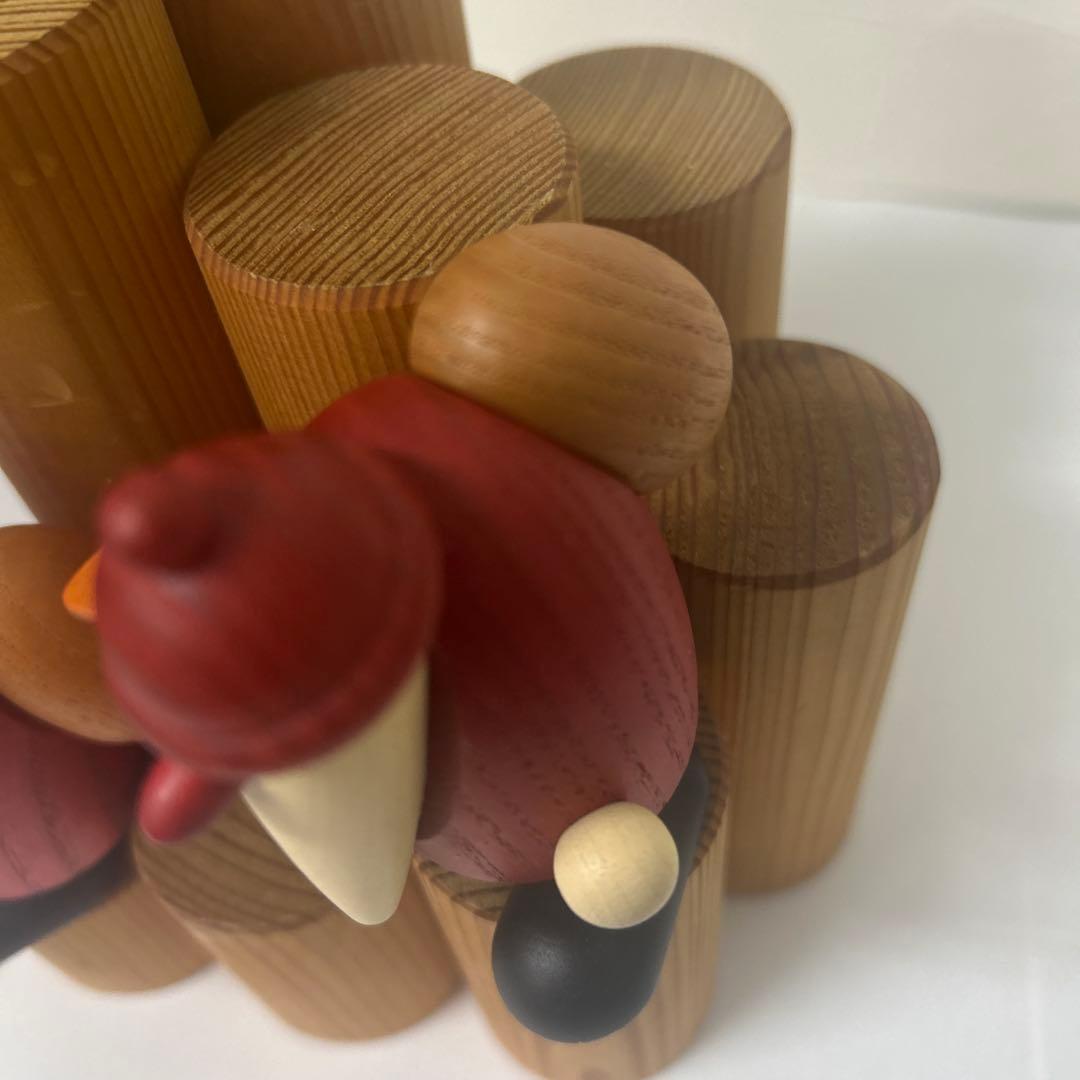 ドイツ民芸品　木製サンタクロース　 ３体